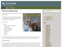 Tablet Screenshot of myzooguide.com